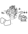 Diagram for Dodge Caravan Drive Belt - 4861322AB