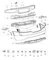 Diagram for Dodge Viper Bumper - 68195688AB