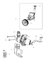 Diagram for 2012 Chrysler 300 Power Steering Pump - 68059525AG