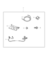 Diagram for Chrysler PT Cruiser Antenna Cable - 5191048AA