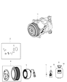 Diagram for Jeep Wrangler A/C Compressor - 68245083AA