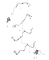 Diagram for Ram Transmission Oil Cooler Hose - 52014804AC