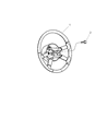 Diagram for Chrysler PT Cruiser Steering Wheel - 1EX89XDHAA