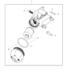 Diagram for Mopar Oil Filter Housing - 68420146AA