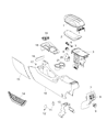 Diagram for Mopar Armrest - 1WZ791X9AC