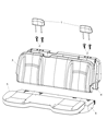 Diagram for Ram 1500 Seat Cushion - 68299921AD