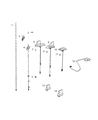 Diagram for Chrysler Town & Country Antenna Mast - 56038725AC