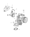 Diagram for Jeep Cherokee Water Pump - 4893618AC