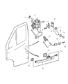 Diagram for 2005 Dodge Sprinter 2500 Door Latch Assembly - 5104337AA