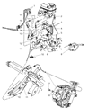 Diagram for 2006 Dodge Durango ABS Control Module - 5160602AA