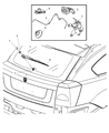 Diagram for Jeep Patriot Wiper Blade - 68003723AA