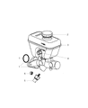 Diagram for 2005 Jeep Grand Cherokee Brake Master Cylinder - 5143279AA