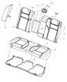 Diagram for 2010 Dodge Charger Seat Cover - 1DC061DVAA