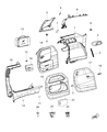 Diagram for Chrysler Voyager Door Lock Actuator - 6YB54DX9AA