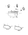 Diagram for Jeep Cherokee Headlight - 68102847AC