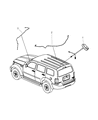 Diagram for 2011 Dodge Nitro Antenna Cable - 56040837AD