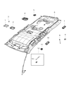 Diagram for 2017 Dodge Durango Dome Light - 1RJ04DX9AD