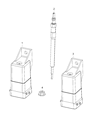 Diagram for Jeep Wrangler Glow Plug - 68490011AA