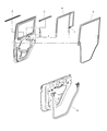 Diagram for 2011 Jeep Wrangler Weather Strip - 55395719AL