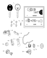 Diagram for 2006 Chrysler Town & Country Transmitter - 5134964AA