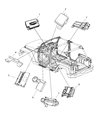 Diagram for Jeep Wrangler Air Bag Control Module - 5084009AE
