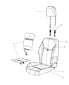 Diagram for 2013 Dodge Avenger Seat Cover - 1WW50DX9AA