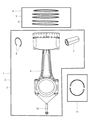 Diagram for Dodge Viper Piston Ring Set - 68030676AA