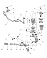 Diagram for Chrysler LHS Sway Bar Link - 4782254AB