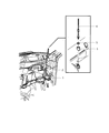 Diagram for Dodge Dakota Antenna Cable - 5064606AA