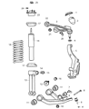 Diagram for Dodge Nitro Control Arm - 52125113AE