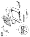 Diagram for Dodge Grand Caravan Radiator Hose - 5058734AD