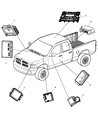 Diagram for Mopar Air Bag Control Module - 56043703AE