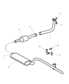 Diagram for 1999 Jeep Grand Cherokee Exhaust Pipe - 52101037