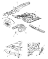 Diagram for 2006 Jeep Grand Cherokee Floor Pan - 55394418AE