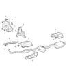 Diagram for 2006 Chrysler Crossfire Exhaust Heat Shield - 5097485AA