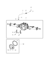 Diagram for Mopar Differential Cover Gasket - 68454491AA