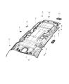 Diagram for 2017 Chrysler Pacifica Dome Light - 5JG55PD2AD