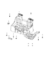 Diagram for 2021 Ram 1500 Battery Tray - 68443425AC