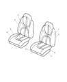 Diagram for 2002 Dodge Durango Seat Cover - WK751DVAA