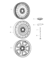 Diagram for 2015 Dodge Challenger Spare Wheel - 68294323AA