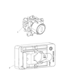 Diagram for Jeep Gladiator Door Lock Cylinder - 68384449AB