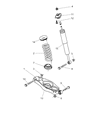 Diagram for 2010 Dodge Challenger Shock Absorber - 68071745AA