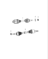 Diagram for 2015 Dodge Journey Axle Shaft - 5273558AG