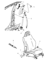 Diagram for 2009 Jeep Patriot Seat Belt - 1JB451K2AA