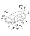 Diagram for Dodge Caravan Door Lock Switch - 4685727AA