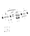 Diagram for 2023 Ram 1500 Glove Box - 5YK231L1AF