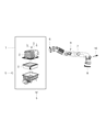 Diagram for Mopar Air Filter Box - 68350283AA