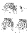 Diagram for 2009 Dodge Charger Engine Mount - 4578152AC