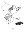 Diagram for 2005 Jeep Liberty Air Duct - 53013724AA