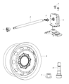 Diagram for Mopar Spare Wheel - 52121325AC